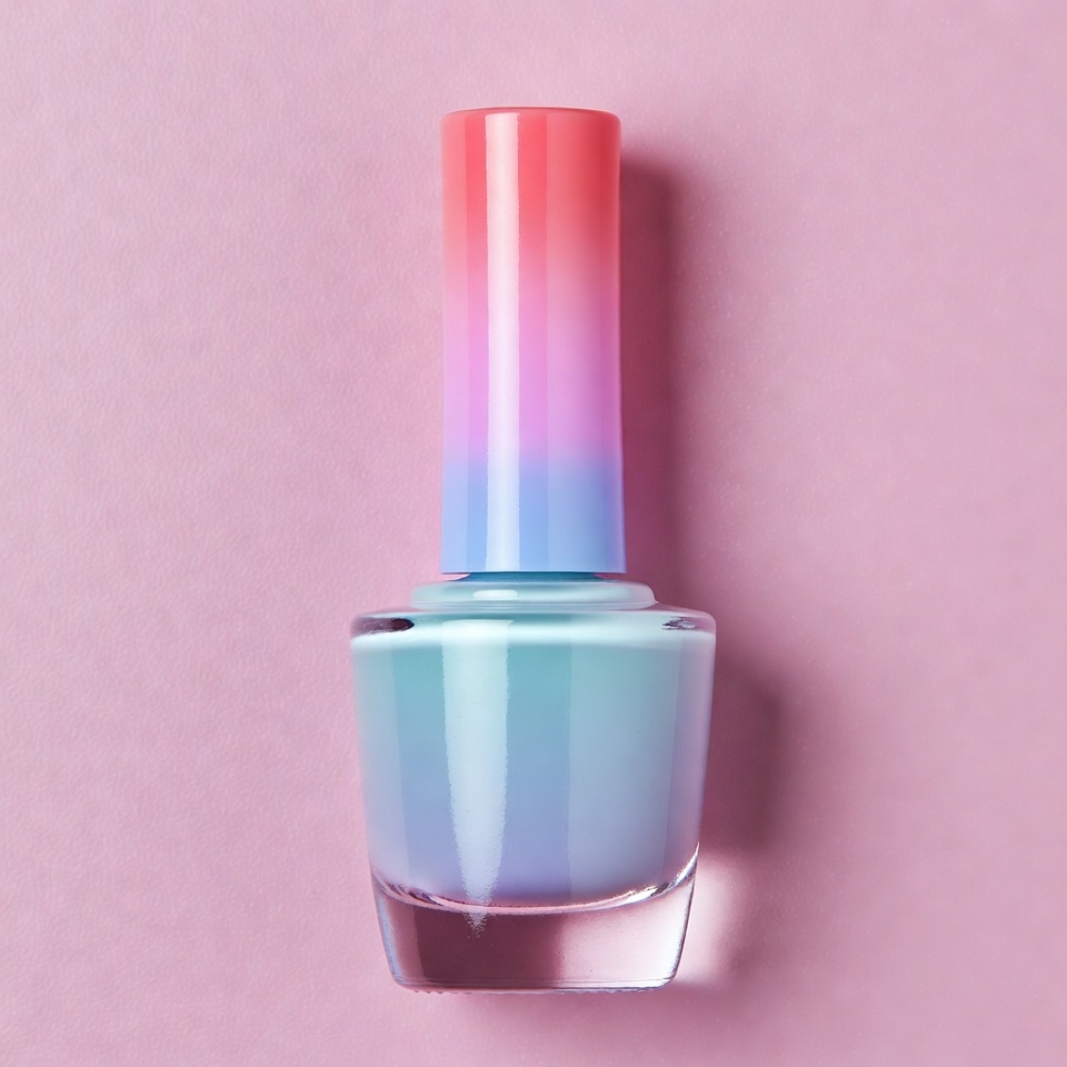 لاک ناخن اکلیلی هفت‌رنگ (مناسب مهمانی)